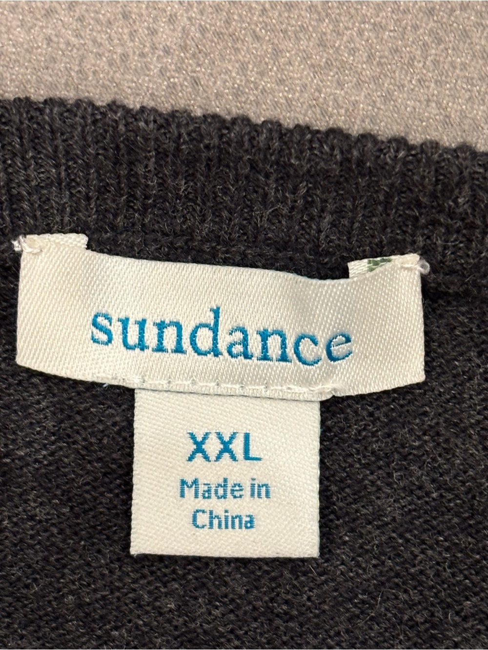 Sundance Women’s Dark Gray beaded Button-Front Sweater - Picture 4 of 6